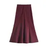 Ropa de Mujer Falda de Lana Cola de Pez 2026 Otoño/Invierno Nueva Engrosada de Cintura Alta Adelgazante Línea A Bodycon de Longitud Media