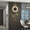 Relojes de Lujo 2026 Nuevo Modelo Reloj de Pared Estilo Vintage para Restaurante con Ciervo de la Suerte para Sala de Estar Uso en Casa Reloj de Pared Colgante Dropshipping