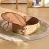 Nido de gato de cuerda de algodón tejido a mano nido cálido para mascotas nido para dormir universal de cuatro estaciones resistente a los arañazos resistente al desgaste lavable migas