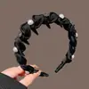 Tiara Onda de Diamante Pérola Brilhante Estilo Francês para Mulheres, Tiara de Coroa Alta Acessório de Cabelo com Dentes, Antiderrapante, Presilha Externa, Acessório de Cabelo