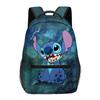Comercio Exterior Mochila de Stitch de Venta Caliente Estampado Digital Completo Mochila Escolar para Estudiantes Dibujos Animados Animación Mochila Spot