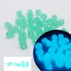 Cubos de Gelo Luminosos Ecológicos em Formato, Pedras Fluorescentes Coloridas, Areia para Fundo de Aquário, Acessórios de Decoração para Aquário Atacado