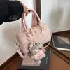 Dropshipping Transfronterizo Bolso Boston de Cuero Genuino Repujado para Mujer Nuevo Modelo 2026 Bolso de Hombro Bolso de Mano Bolso Cruzado