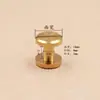 Parafuso plano para cinto de cobre puro de 10 mm, parafuso fêmea de latão, prego de roda, cabeça chata, prego em I, parafuso de cobre