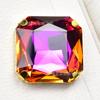 45mm Grande Quadrado Pontiagudo Fundo Garra Diamante DIY Mocha Fluorescente Diamante Vestido Bolsa Sapato Jóias Diamante Pegajoso Costurado À Mão Garra Dourada