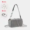 Bolsa de Strass Dawang para Mulheres, Nova Moda Primavera e Verão 2026 Bolsa de Festa Transversal com Corrente e Pedras de Diamante, Bolsa de Mão e Bolsa de Ombro