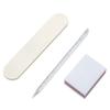 Usar bolsa de material para uñas traje de herramientas para uñas lima de madera palito de cristal kit de uñas mini tofu