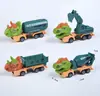 Veículo de Engenharia Dinossauro Puxa-e-Solta Transfronteiriço Modelo de Carro Veículo Militar Infantil Brinquedo de Menino