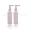 Botella PET 100ml Botella para Loción con Bomba Clip Botella para Gel de Ducha Botella para Champú Desinfectante de Manos Botella Dispensadora de Cosméticos