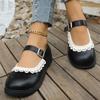 Zapatos Planos de Moda Estilo Británico Zapatos Pequeños de Cuero para Mujer Nuevo Estilo Primavera y Verano 2025 Zapatos Mary Jane Estilo Francés para Mujer