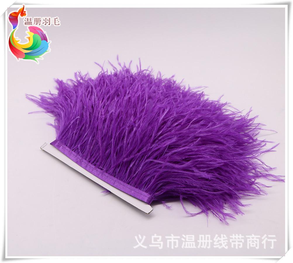 34 0-34 purple ostrich feather