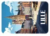Imanes de nevera con ilustración de las ciudades francesas París, Niza y Marsella, arquitectura de estilo europeo, souvenirs turísticos culturales y creativos, pegatinas magnéticas, regalos