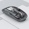 Mouse Inalámbrico Bluetooth Tres Modos Transparente Recargable Silencioso Portátil Tablet Notebook Oficina Ratón Femenino