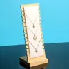 Nuevo Estante Pequeño de Bambú y Madera para Exhibir Joyería Estante Desmontable para Collares y Joyería Colgador de Joyería para Exhibición Puesto Estante de Joyería