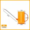 Tetera de Acero Inoxidable de Boca Larga Tetera con Escala Transparente Herramientas de Jardinería Doméstica para Regar Plantas en Maceta