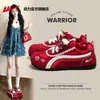 Zapatillas Deportivas Rojas Estilo Retro para Mujer 2026 Verano Nueva Moda Versátiles Casuales B