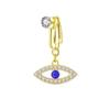 Amazon Hot Sale Umbigo Anel Sem Perfuração Umbigo Clipe Pistola Olho de Lua Diamante Umbigo Anel Transfronteiriço Atacado