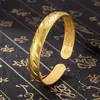 Pulsera Estilo Étnico Antiguo de Dragón y Fénix con Sutra del Corazón, Diseño de Cielo Estrellado y Lluvia de Meteoros, Pulsera de Imitación de Oro de Alta Calidad