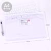 Bolsa con cremallera Deli 5674, maletín A4, bolsa transparente con cremallera, bolsa de información, bolsa con cremallera para estudiantes, bolsa de archivo de PVC