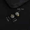 Plata de Ley 925 Chapada en Oro Pixiu Bestia Mítica León Despertando Tailandés Cuentas Espaciadoras de Plata Accesorios para Joyería DIY Diseño Original Cuentas Sueltas