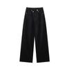 Jeans Wide Leg Feminino Novo de Primavera para Comércio Exterior, Estilo Europeu e Americano, Slim, Alto, com Design Único e Fashion de Afinar a Cintura