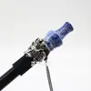 Novo Bocal Maklaud Private para Narguilé Cabeça de Caveira Acessórios para Narguilé com Corrente de Pescoço de Aço Inoxidável Barra Ktv