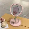 Espejo con forma de flor, espejo de tocador para dormitorio de estudiante, espejo de escritorio para maquillaje, espejo portátil para oficina y hogar