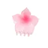 Pinza para el Cabello de Flor de Frangipani de Lujo Ligero Transfronterizo para Mujer, Pinza de Tiburón de Flor para Peinado Recogido de Verano en la Parte Trasera de la Cabeza, Exquisito Accesorio para el Cabello