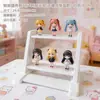 Decoração de Casa de Bonecas com Laço 3D Modelo de Armário Suporte de Exibição Multicamadas Brinquedo Bule Camada de Exibição de Perfume Prateleira de Exibição em Camadas