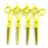 Tijeras de Peluquería Pintadas de Rosa, Tijeras para Cortar el Cabello, Tijeras Planas, Tijeras para Flequillo, Tijeras Entresacadoras, Tijeras de Astas, Tijeras de Espina de Pescado, Tijeras Entresacadoras Sin Costura