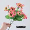 Nuevo ramo de flores de seda de pensamiento artificial esquejes planta de enverdecimiento para jardín interior exterior artificial flores artificiales al por mayor