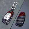 Para Jiangling Ruimai Estuche para Llave Isuzu Pickup Estuche para Control Remoto 2 Llaves Plegable Patrón Fibra de Carbono Llavero de Coche