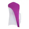 Capa de Cadeira de Flor Espessa Elástica Sem Laço para Encosto de Cadeira Hotel Alça Decorativa de Laço para Encosto de Cadeira de Banquete Casamento