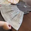 Ropa para niños, falda para niñas, ropa de verano, nuevo estilo 2026, falda corta floral de encaje elegante y fresca para bebé