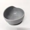 Plato de Cena de Silicona Nuevo Más Vendido Nórdico para Bebé y Niño Plato de Cena con Ventosa Grande Set de Vajilla Cuchara y Tenedor Anticaídas
