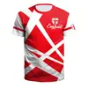 Camiseta Casual Esportiva de Manga Curta com Gola Redonda para Torcedor da Copa do Mundo, Nova Coleção Primavera/Verão Transfronteiriça, Futebol Nacional