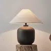 Ornamento de Vento Silencioso Estilo Japonês Sala de Estar Estudo Luminária de Cabeceira Pote de Porcelana Feito à Mão Vasos de Flores Luminária de Mesa de Cerâmica para Hotel Pousada