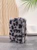 Monedero Nuevo de Felpa Transfronterizo, Cartera de Moda con Estampado de Leopardo, Bolso Sencillo de Nicho, Fabricante de Tarjetero Peludo