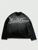Otoño e Invierno 2026 Europeas y Americanas Transfronterizas Estampado Personalizado Moda Callejera Hip-Hop Y2K Nicho Holgadas de Manga Larga Camisetas para Hombre y Mujer