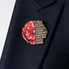 Nova Broche Criativa de Liga de Zinco, Insígnia Comemorativa Patriótica Cultural e Criativa, Insígnia de Metal Maré Vermelha de Zhou Wu