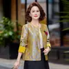 Nuevo abrigo de otoño estilo chino para madres 2026, nueva chaqueta tradicional china de primavera y otoño para mujeres de mediana edad y mayores, prenda superior de alta gama