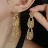 Pendientes Retro Franceses Vintage de Alta Gama para Mujer, Pendientes y Clips de Oreja Esmerilados de Gota de Agua Estilo Hong Kong