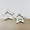 Pendientes geométricos de acero de titanio directo de fábrica, múltiples estilos disponibles, unisex, pendientes y tachuelas versátiles en stock