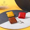 Cinta métrica Mini Pu de fábrica personalizada, Cinta métrica cuadrada de cuero, Cinta métrica suave de cuero para medir ropa, Al por mayor