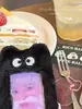 Portatarjetas de Felpa Estilo Ins Coreano Almacenamiento de Tarjetas de Autobús Colgante para Mostrar Tarjetas de Idols Lindo Organizador de Tarjetas