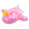 Nuevo Bote Inflable Engrosado con Forma de Avión, Asiento de Natación para Bebés y Niños Pequeños, Flotador de Natación de Rueda con Parasol