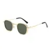 Gafas de sol metálicas europeas y americanas, moda transfronteriza, gafas de sol retro de alta gama, gafas de protección UV para acampar y pescar al aire libre