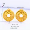 El colgante de pilar de dragón radiante con bendición de loto dorado de Vietnam que no se desvanece durante mucho tiempo no tiene accesorios de bricolaje para mujer