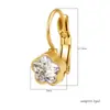 Suministro directo transfronterizo aretes de acero inoxidable con incrustaciones de diamantes para mujer, aretes de flor y moño de moda, accesorios para orejas sin perforación, joyería de lujo ligero