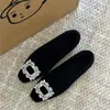 Zapatos Individuales de Piel con Pedrería de Boca Baja Estilo Hada Coreana Nicho Aumentadores de Altura Invisibles para Mujer, Nuevo Estilo Otoño e Invierno, Elegantes Zapatos de Piel para Exterior